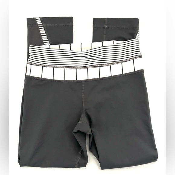 Lululemon Womens Size 2 Leggings Gray Workout Gym Pants Athletic - Picture 3 of 5